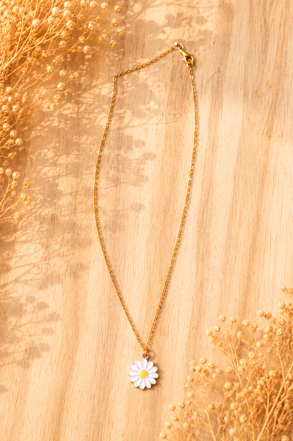 Gold Daisy Chain Necklace