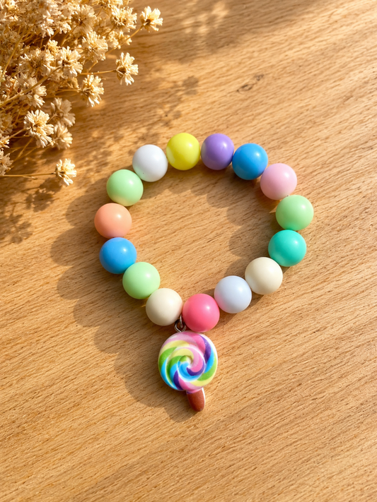 Pastel Lollipop Charm Bracelet