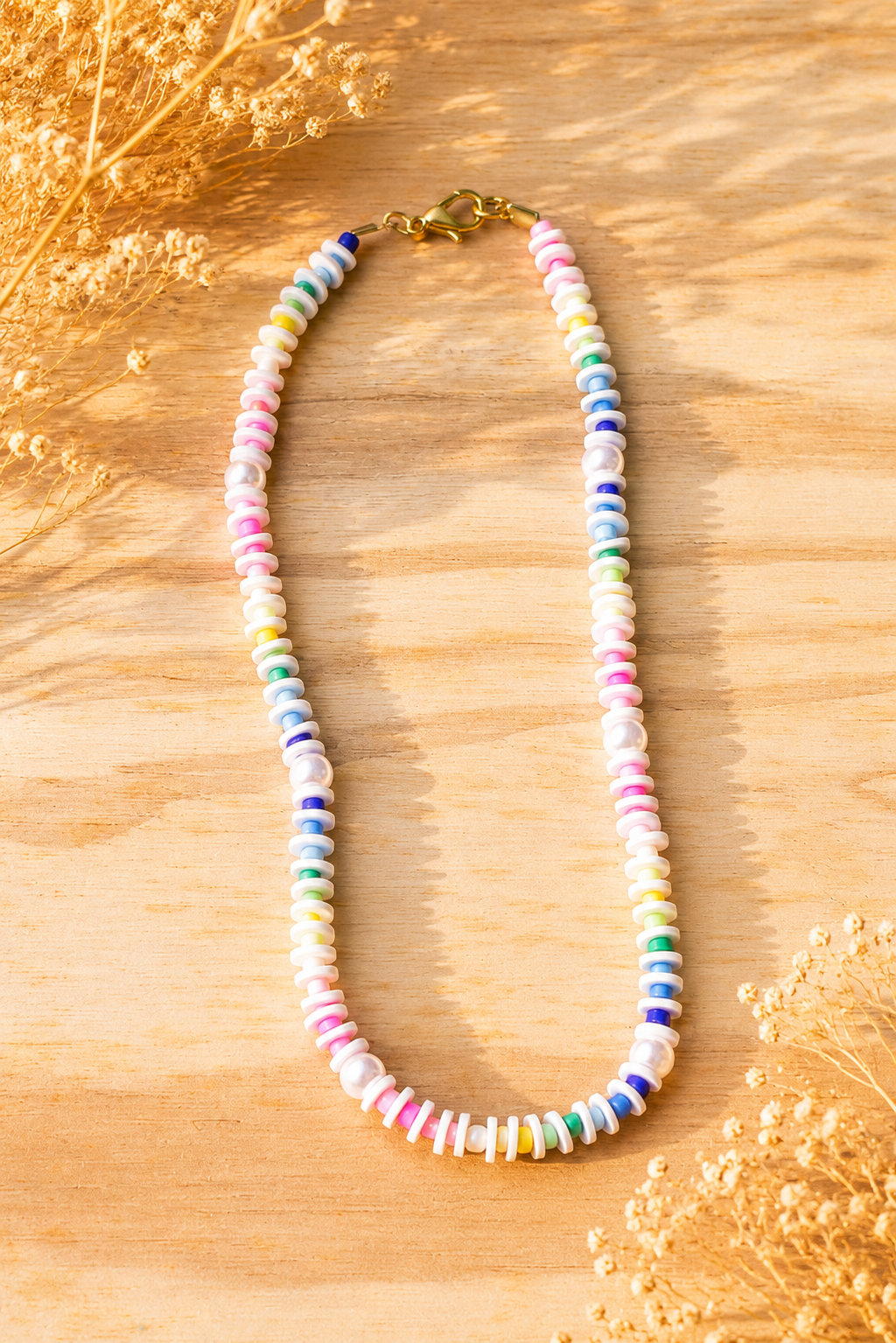 Candy Disc Bead Necklace