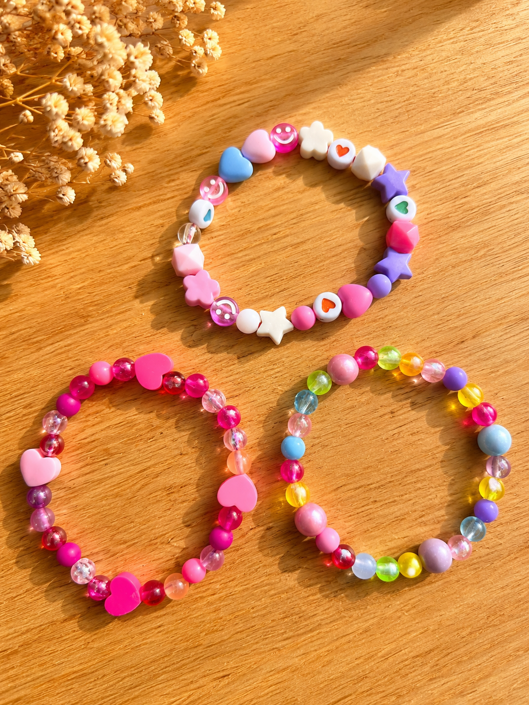 Kids' Fun Charm Bead Bracelet Set