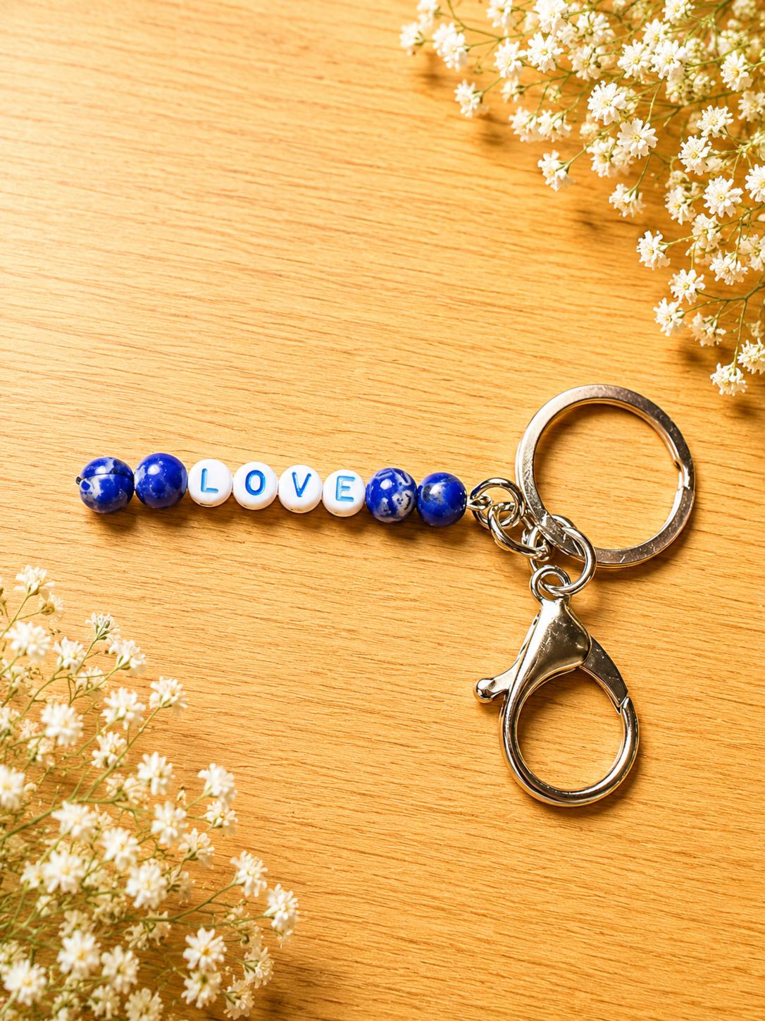 LOVE Bead Keychain