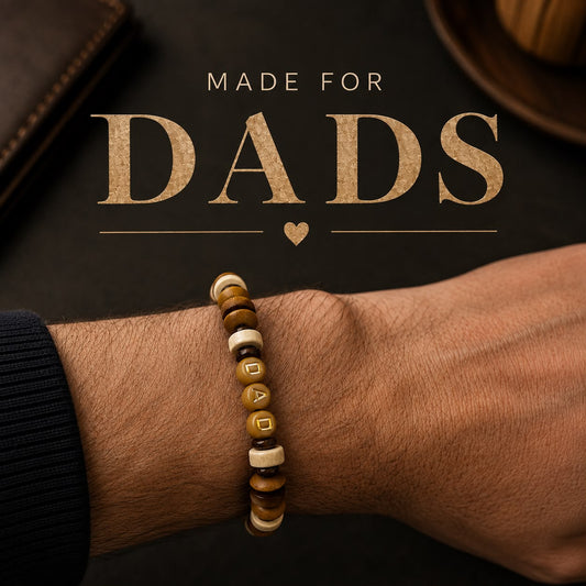 Dad Bead Bracelet - Handmade with Love